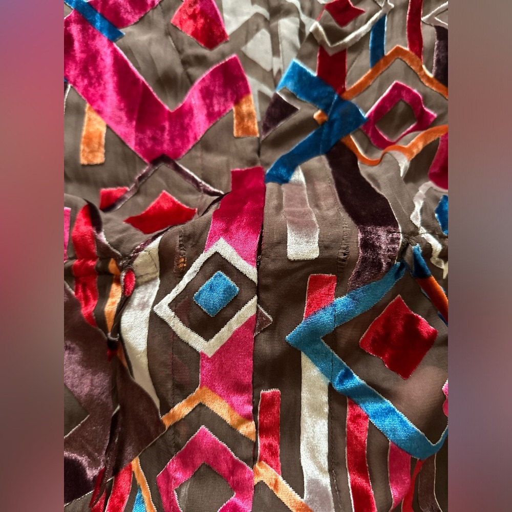 Alice + Olivia Gemma Geometric Kimono Top - Picture 9 of 11